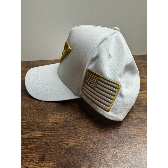 🇺🇸OFFICIAL Turning Point USA Charlie Kirk 47 White Gold Hat - Picture 8 of 14